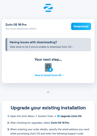 Zorin 18 Pro. :zorin: