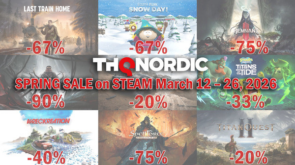 【最大90%オフ!】SteamにてTHQ Nordicのプレ・スプリングセール開催中!3月19日からはスプリングセールも開始―数百にも及ぶタイトルがお得に - Game*Spark