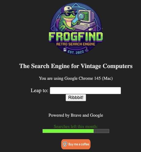 Frogfind.de Overhauled March 2026