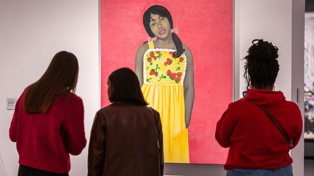 Amy Sherald’s painting ‘They Call Me Redbone, But I’d Rather Be Strawberry Shortcake’ (2009) at the National Museum of Women in the Arts © Derek Baker