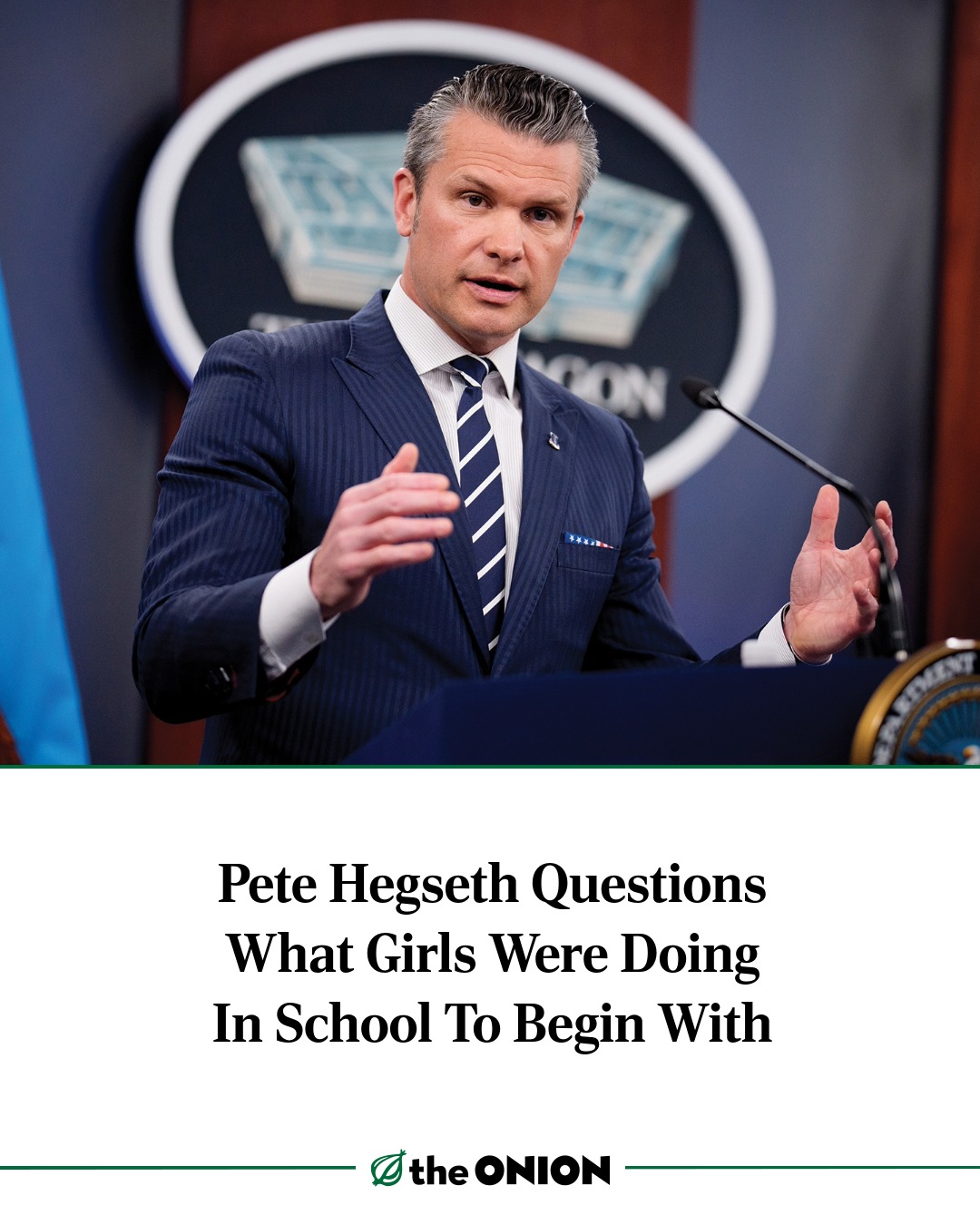 Pete Hegseth Questions What Girls Were Doing In School To Begin With