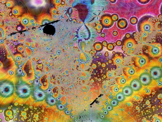 Jaunty lines of bubbles in a liquid profusion