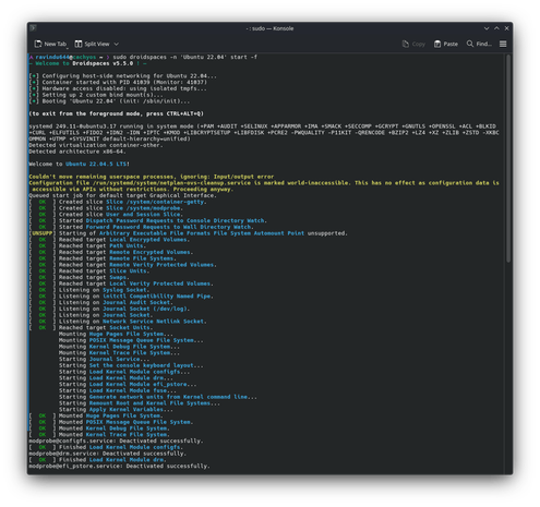 Linux 容器前台