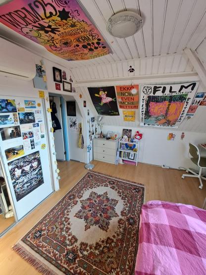 A photo of the room. It’s an attic
