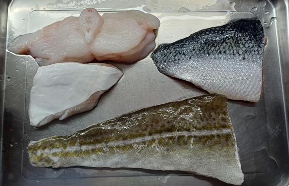 Vier Fischfilets