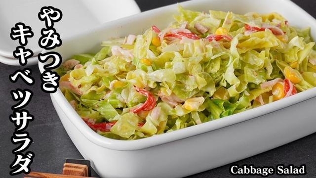 キャベツサラダの作り方|切って和えるだけ!さっぱりやみつき味で箸が止まらない簡単副菜レシピ【キャベツ大量消費・ヘルシーおかず・時短サラダレシピ】【料理研究家ゆかり】