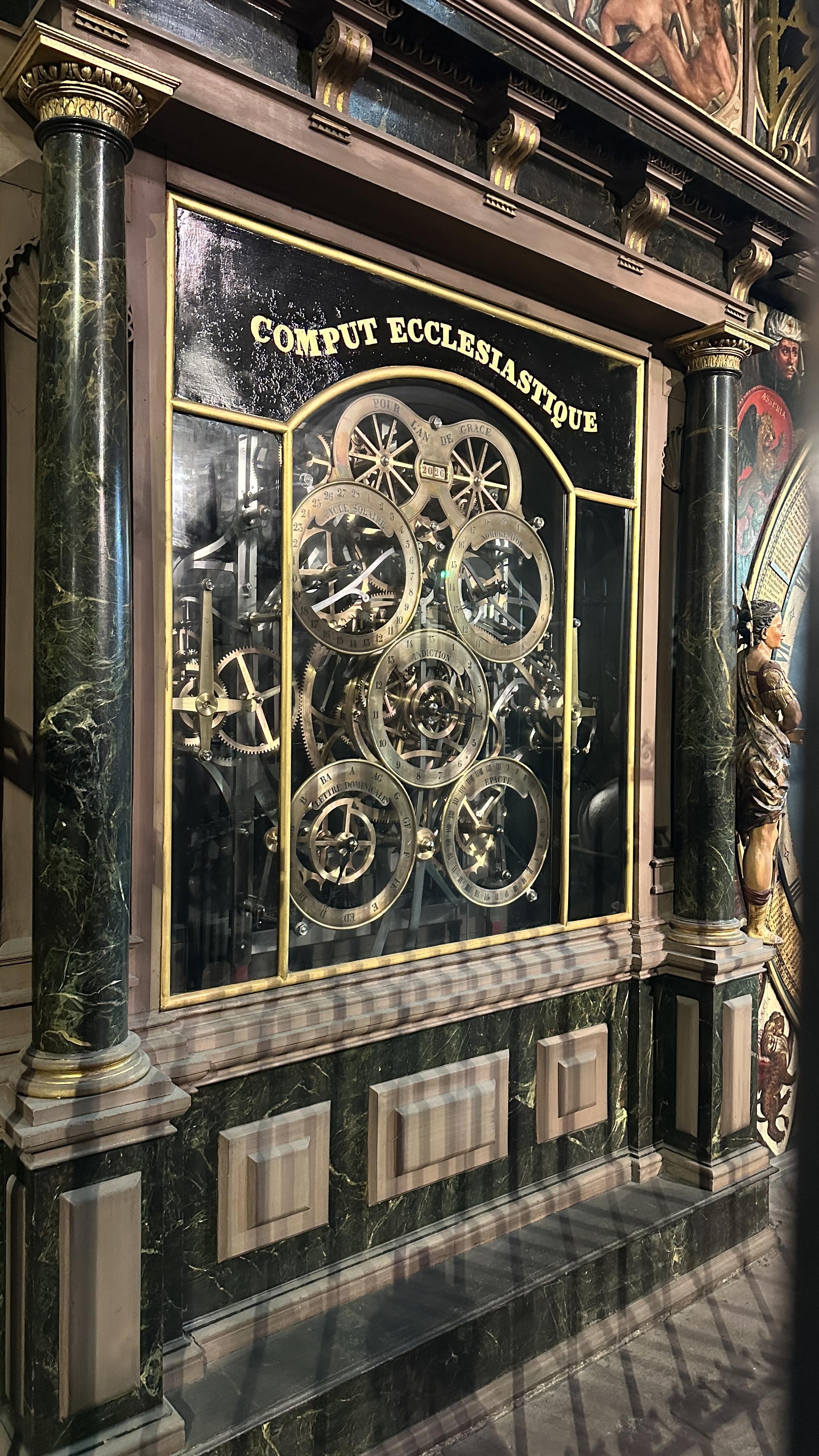 Enormously complicated gear mechanism for computing the date of Easter given the current year. It is labeled "Comput Ecclesiastique".