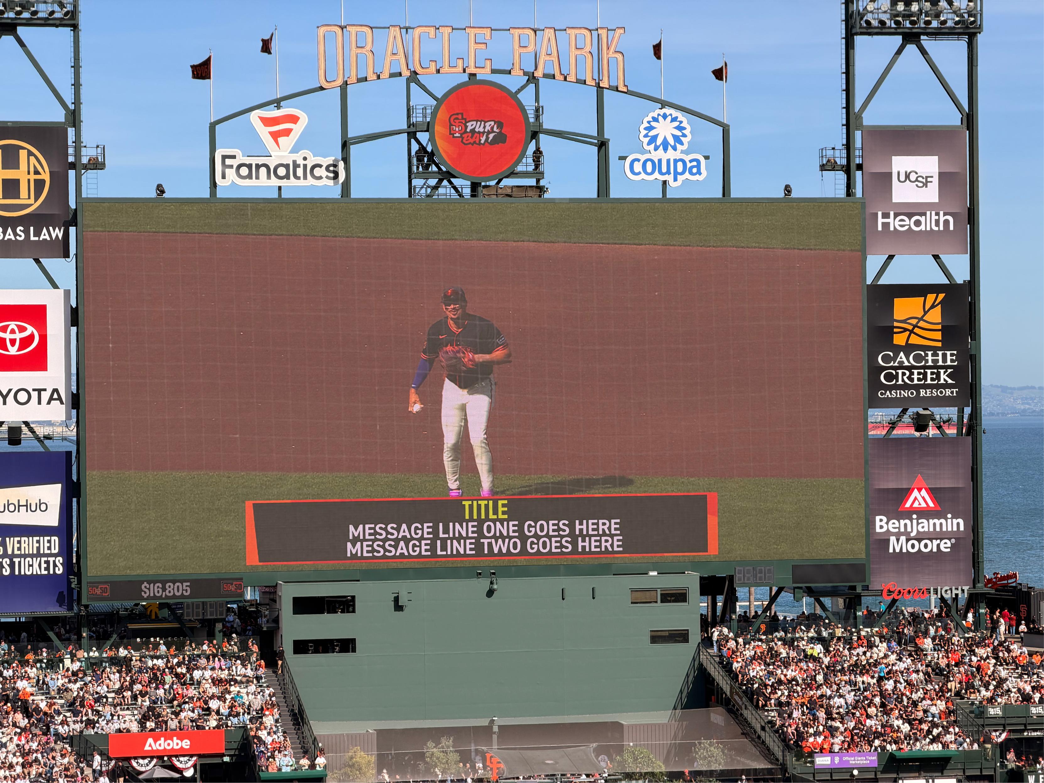 Broken scoreboard