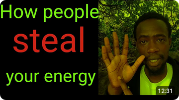 how people steal your energy and some guy holding up his hand and pointing his finger into his palm