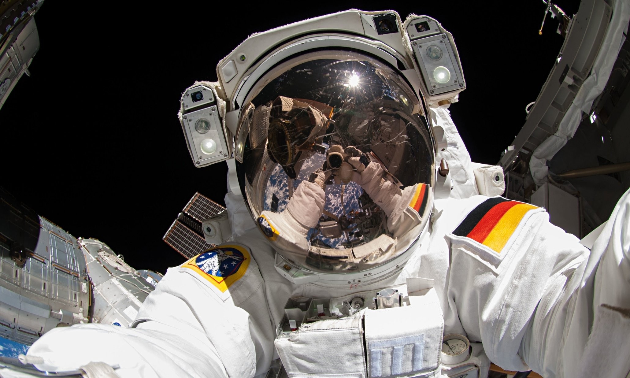 Astronaut selfie