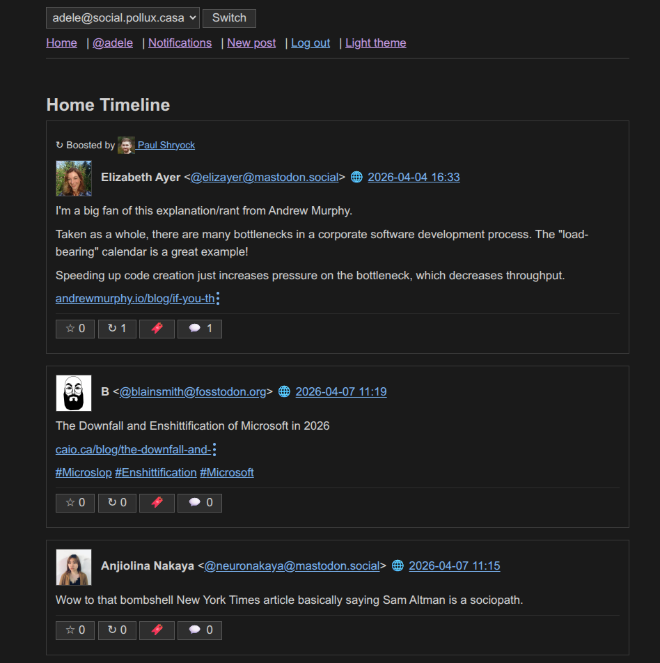 screenshot in dark theme