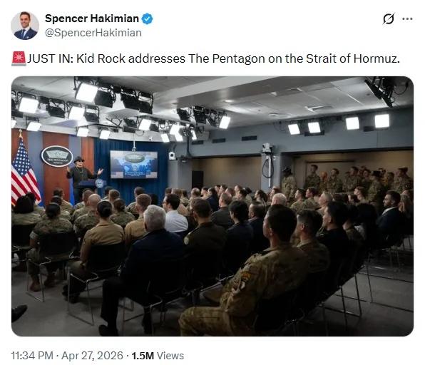kid rock addresses the pentagon