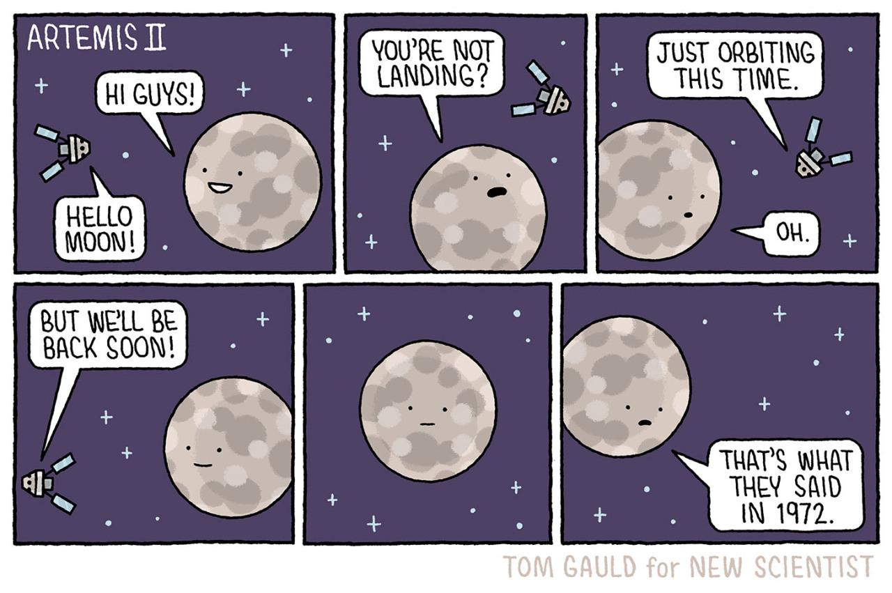The Moon says hi to passing astronauts