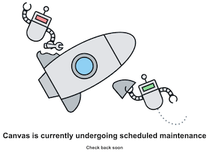 canvas is currently undergoing scheduled maintenance