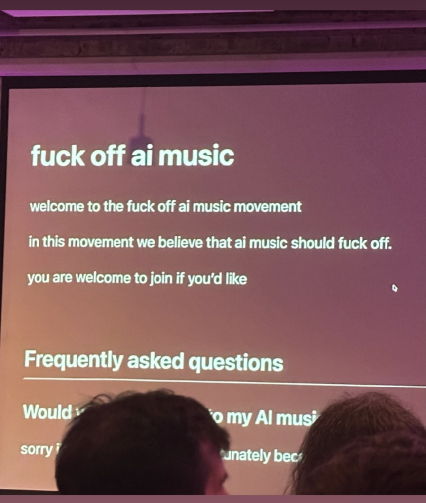 fuck off ai music