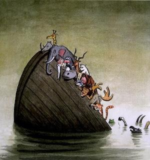 noah's ark sinking