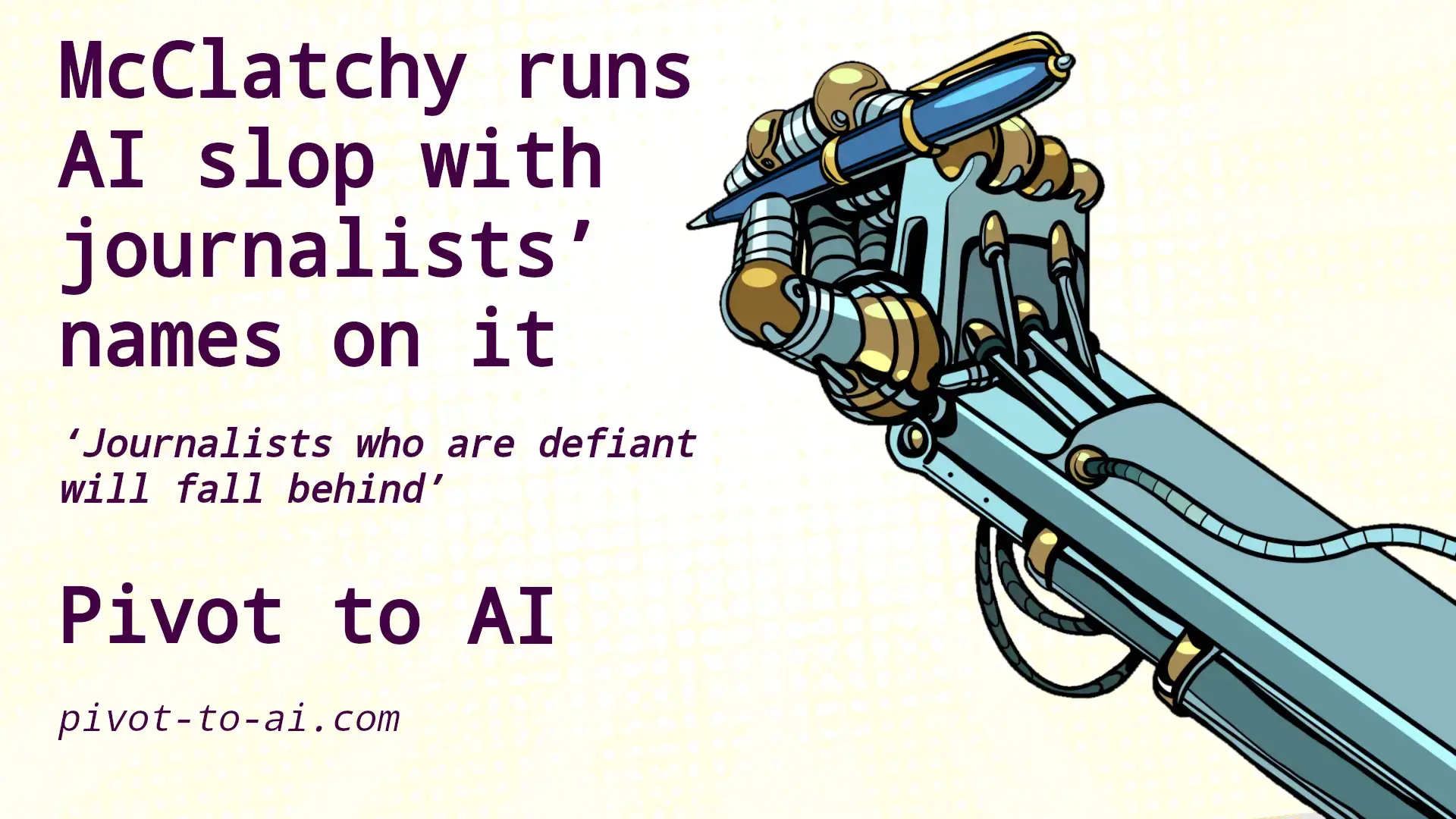 robot hand writing with a pen