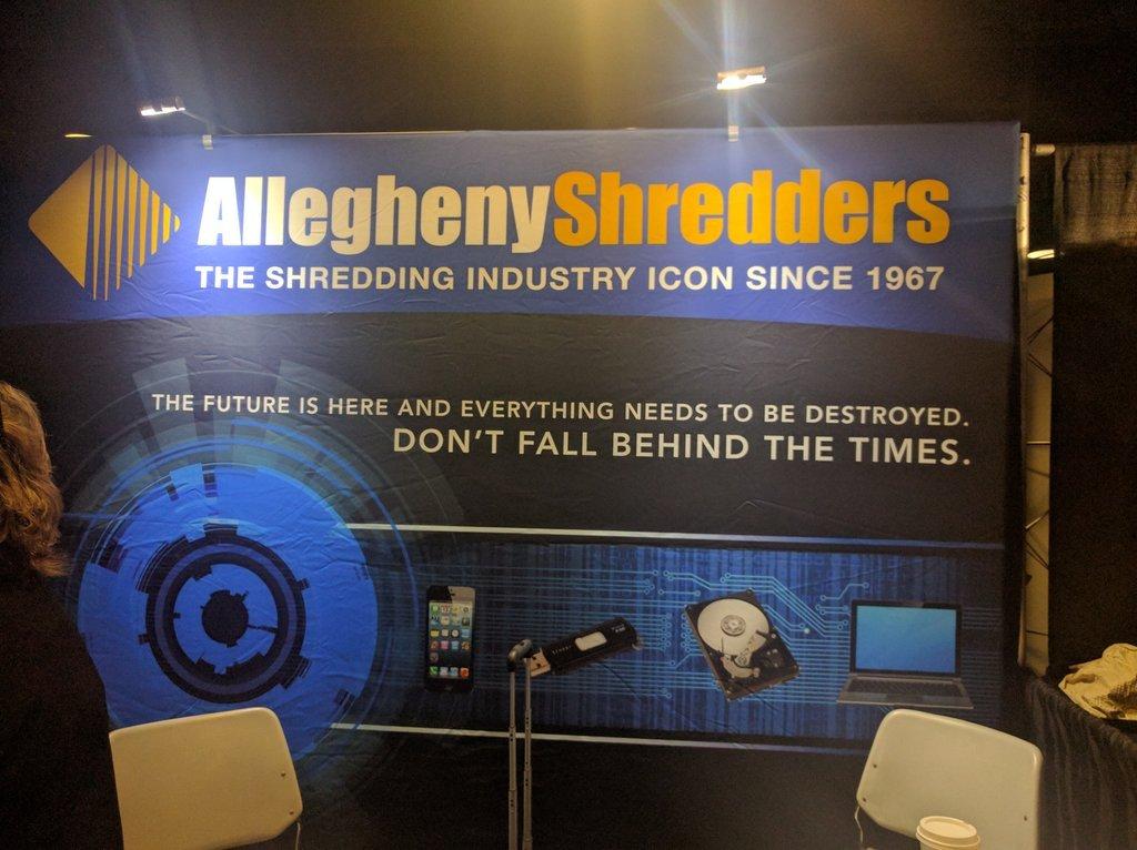 AlleghenyShredders THE SHREDDING INDUSTRY ICON SINCE 1967 THE FUTURE IS HERE AND EVERYTHING NEEDS TO BE DESTROYED. DON'T FALL BEHIND THE TIMES.