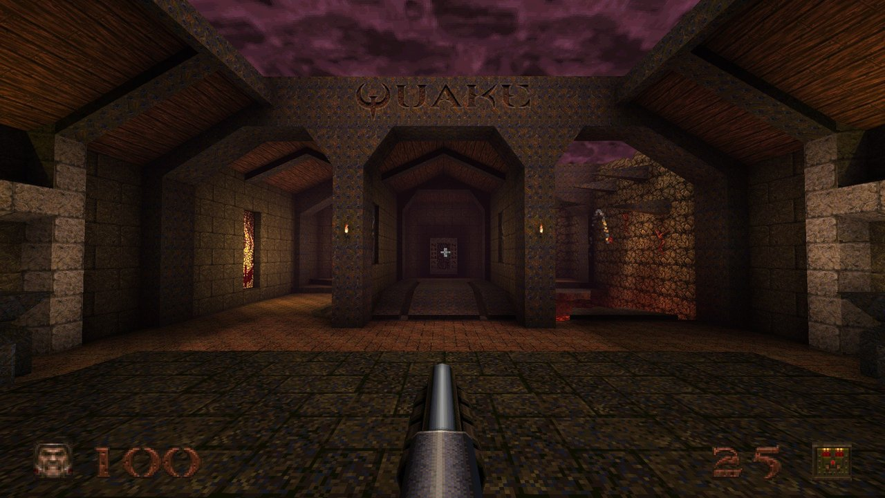 The opening episode hub from the video game Quake.