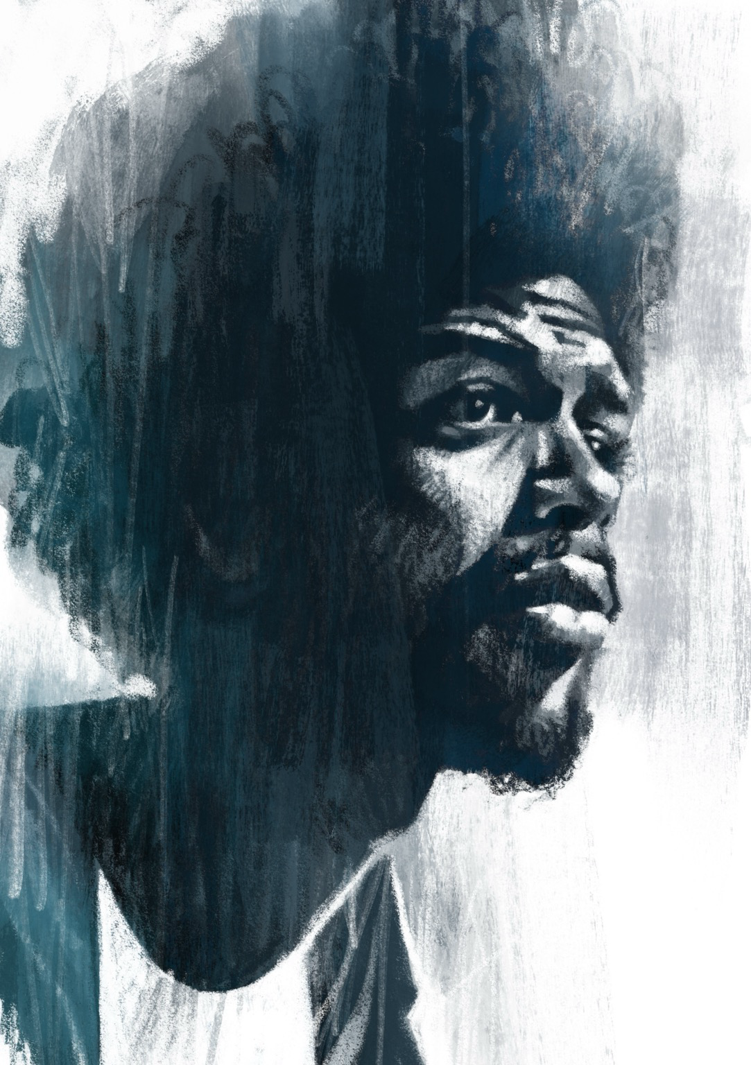 A portrait of Gil Scott-Heron