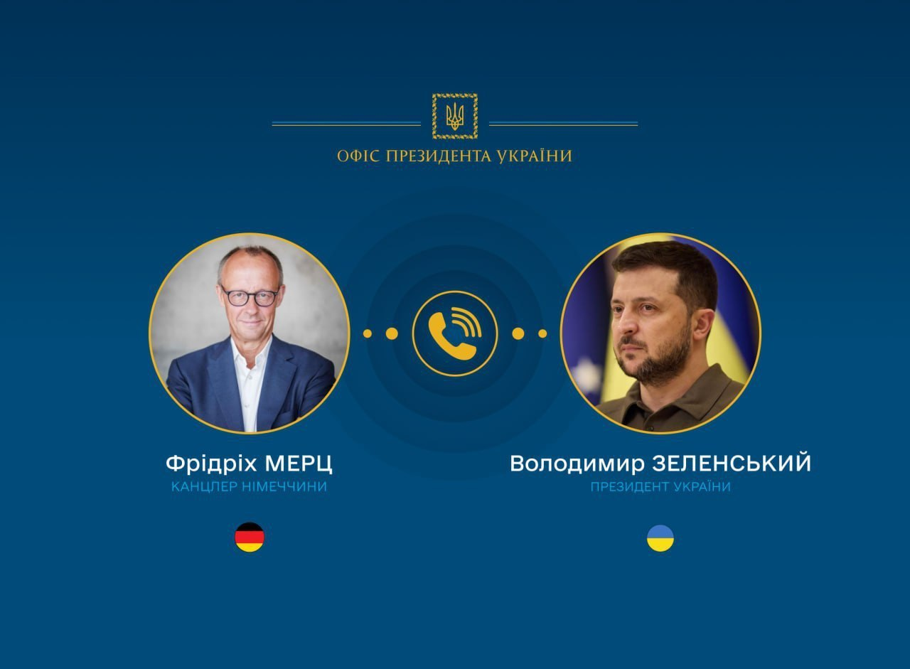 Ukraines presidential office says Zelensky told German Chancellor Friedrich Merz that Russias claim of capturing Kostiantynivka is false. The leaders also discussed supplying interceptor missiles for Patriot systems to strengthen Ukraines defense against Russian ballistic attacks. #Ukraine