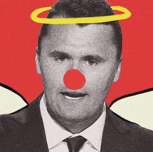 charlie kirk, clown