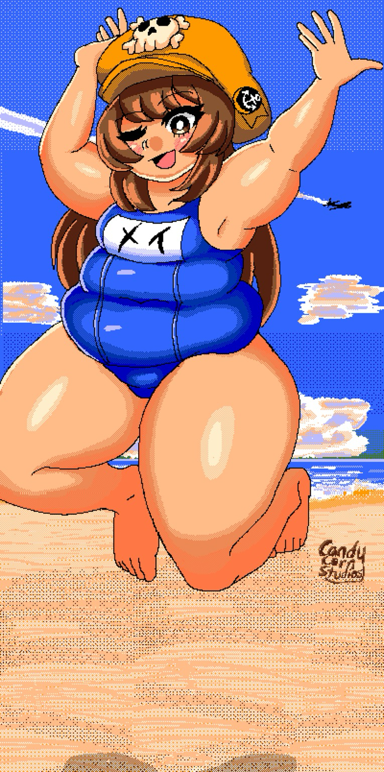 May Guilty Gear at the beach. Also drew her a bit plump cus it’s fat girl summer and us fat bitches deserve to feel good in a swimsuit. I wish the beach wasn’t far from here oof. #ggst #guiltygear