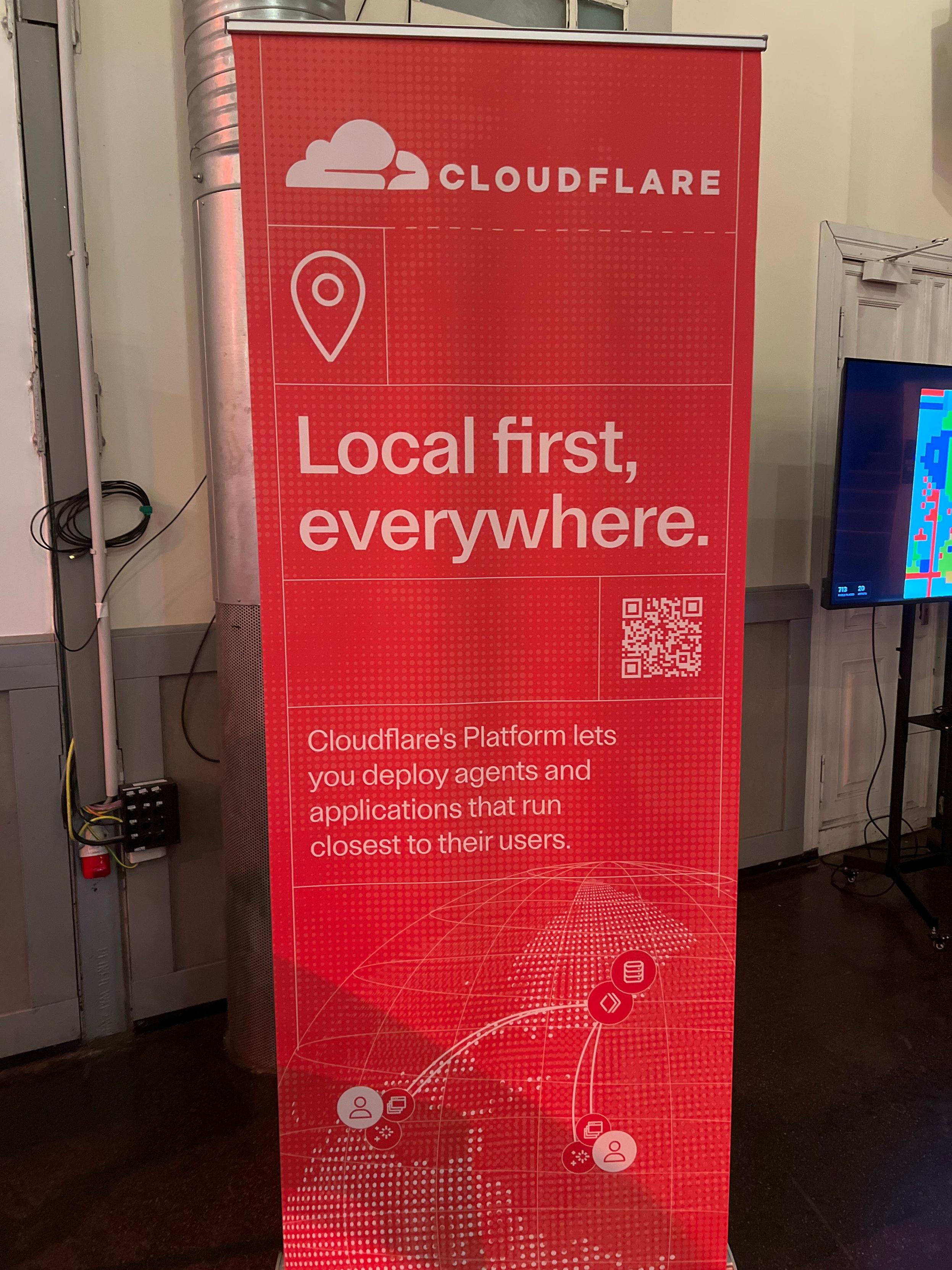 cloudflare advert: local-first, everywhere