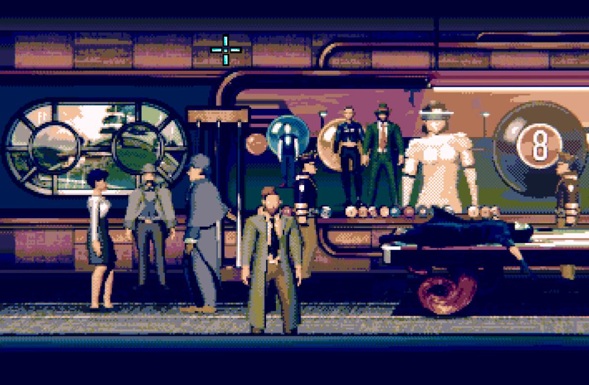 It is Still Raining | Sequel to The Darkest Dusk | The wrong kind of detectives... #pointandclick #adventuregame #indiedev #solodev #pixelart #retrogaming #noir #technoir #sequel #train #detectives #s