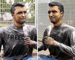 charlie kirk statue