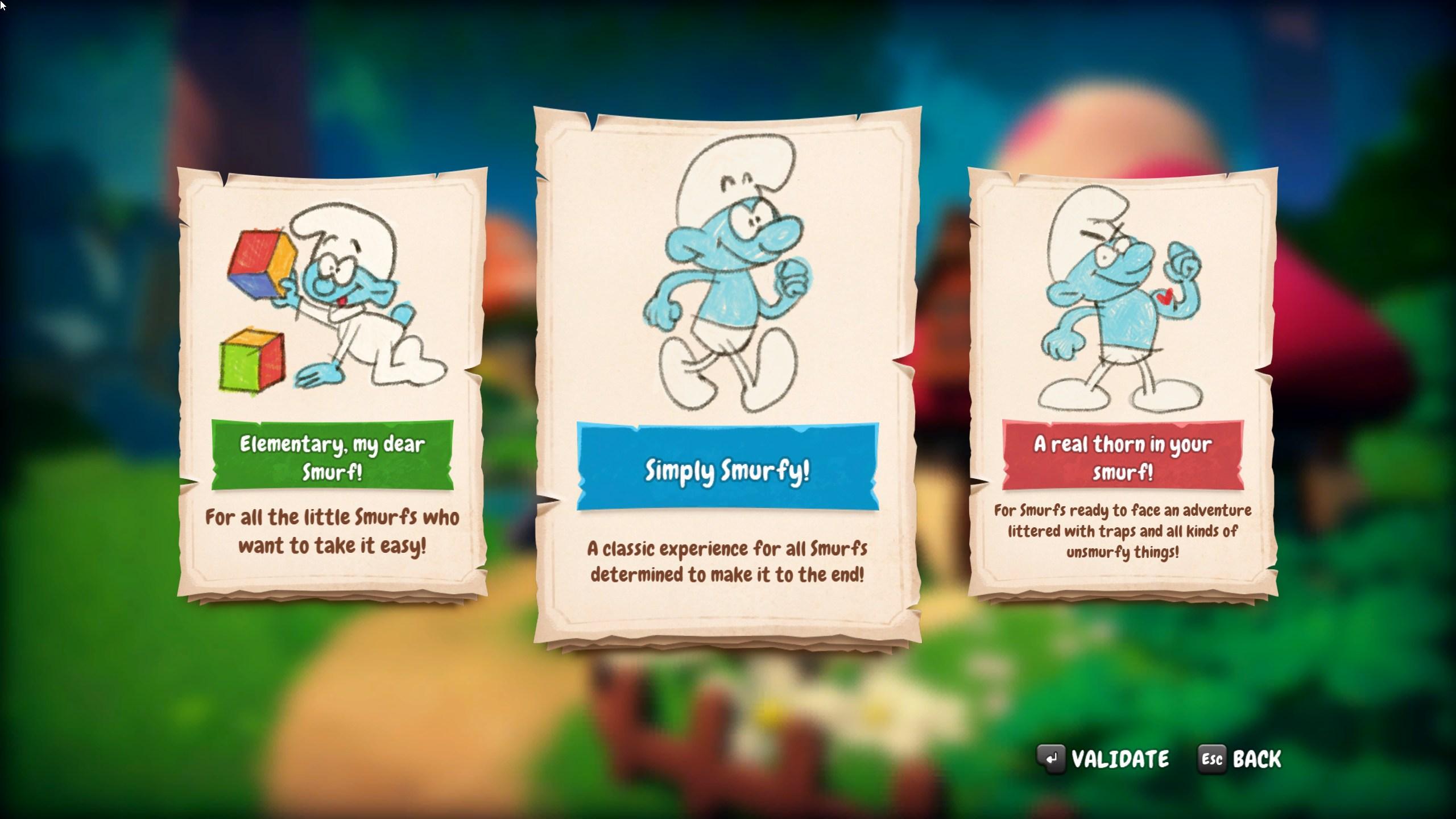 baby smurf, normal smurf and VERY STRONG SMURF