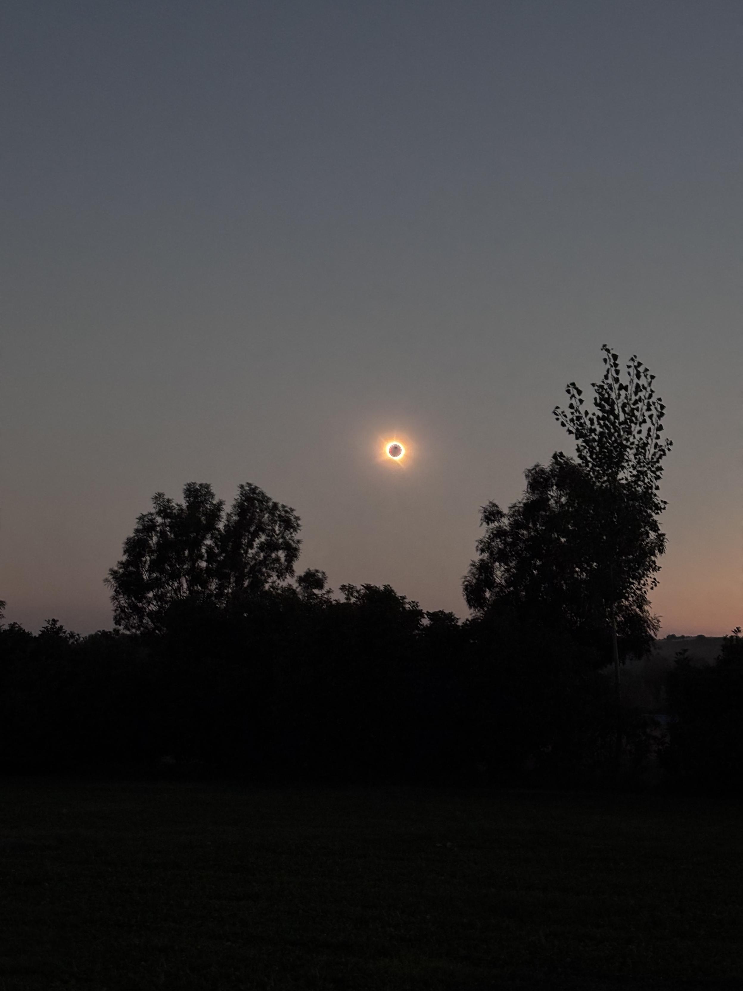 The Sun fully eclipsed