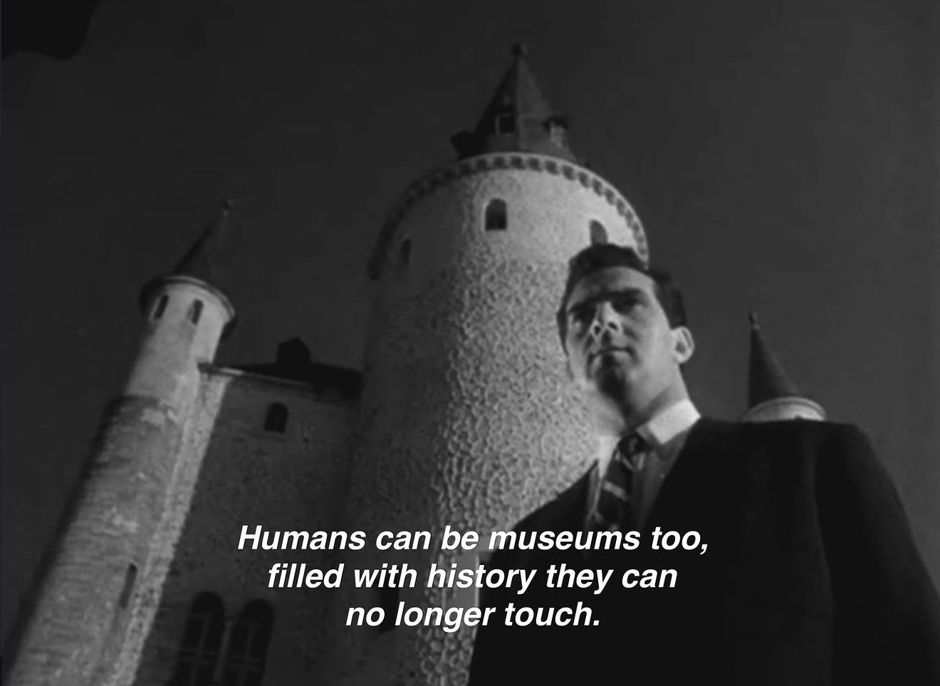 Confidential Report (1955)  ("Mr. Arkadin") Dir. Orson Welles  humans can be museums too, filled with history they can no longer touch.