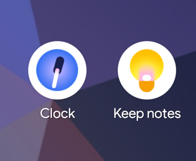 new, cursed "my first vector drawing program" icons from Android