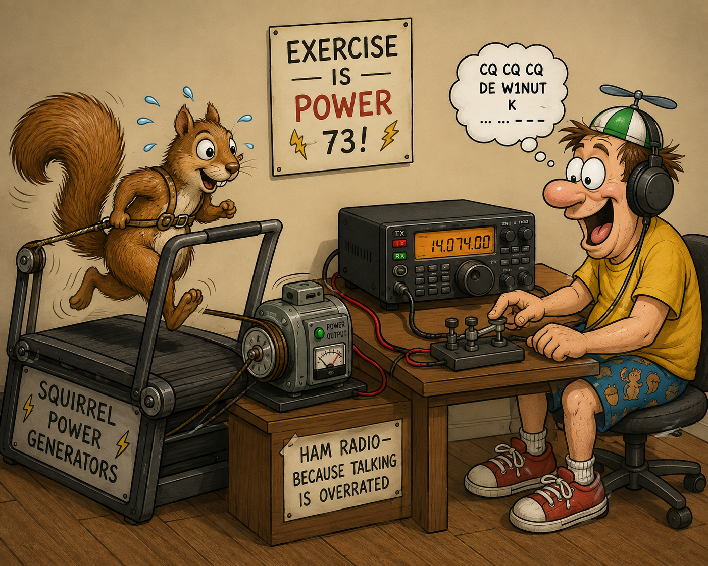 squirrel powered amateur radio