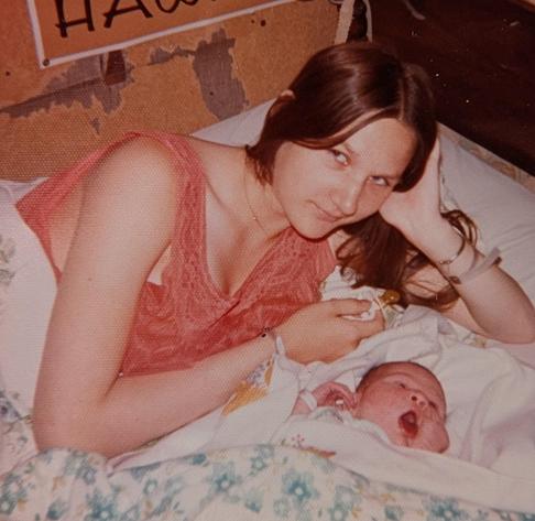 Fifty three years ago I started the day as a child and ended it as a mom. This was the first photo of me and m…
