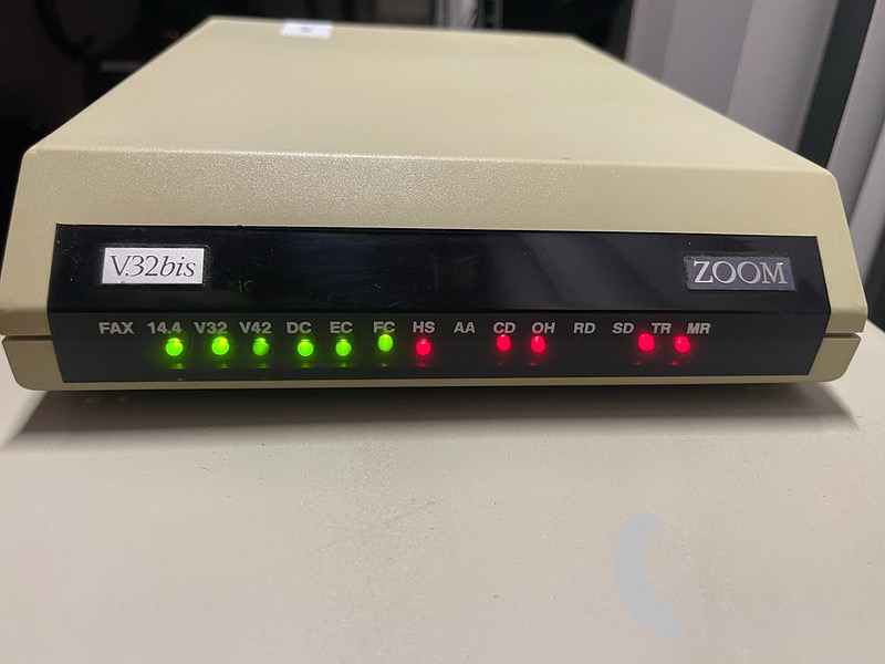 Zoom 14.4 external modem.
