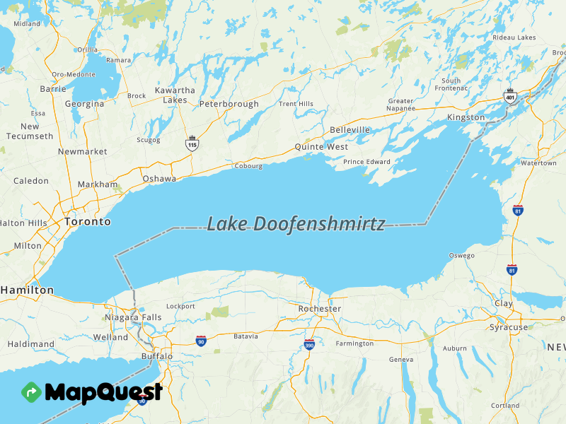 "Lake Ontario" renamed to "Lake Doofenshmirtz"