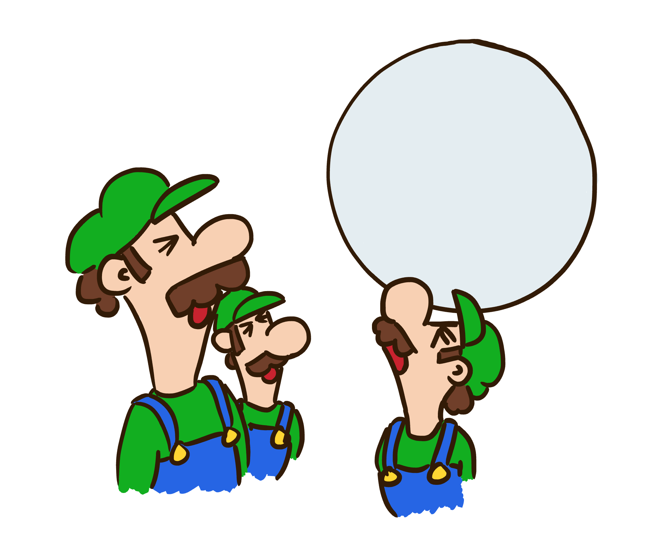 Three wolf moon except it’s Luigi, Luigi and Luigi.