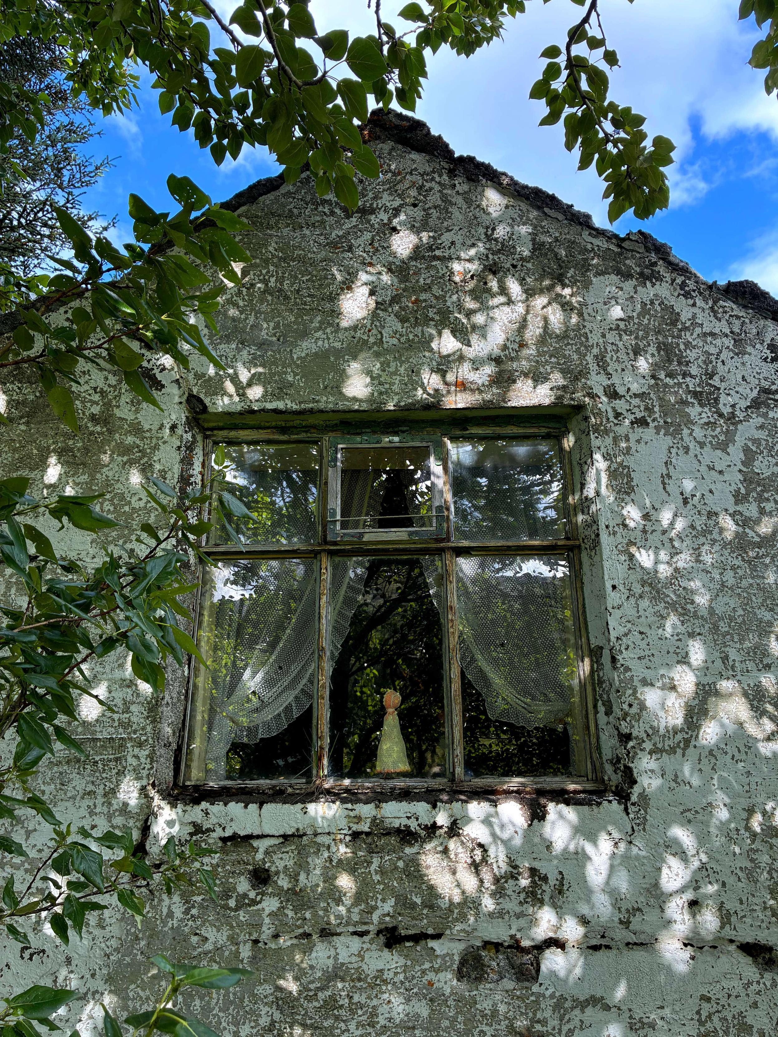 A window of an abandoned house.