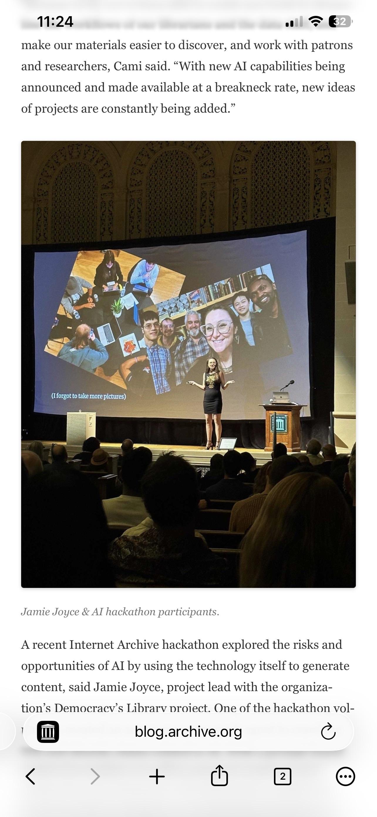 Blog post discussing support of generative AI from back in 2023.
