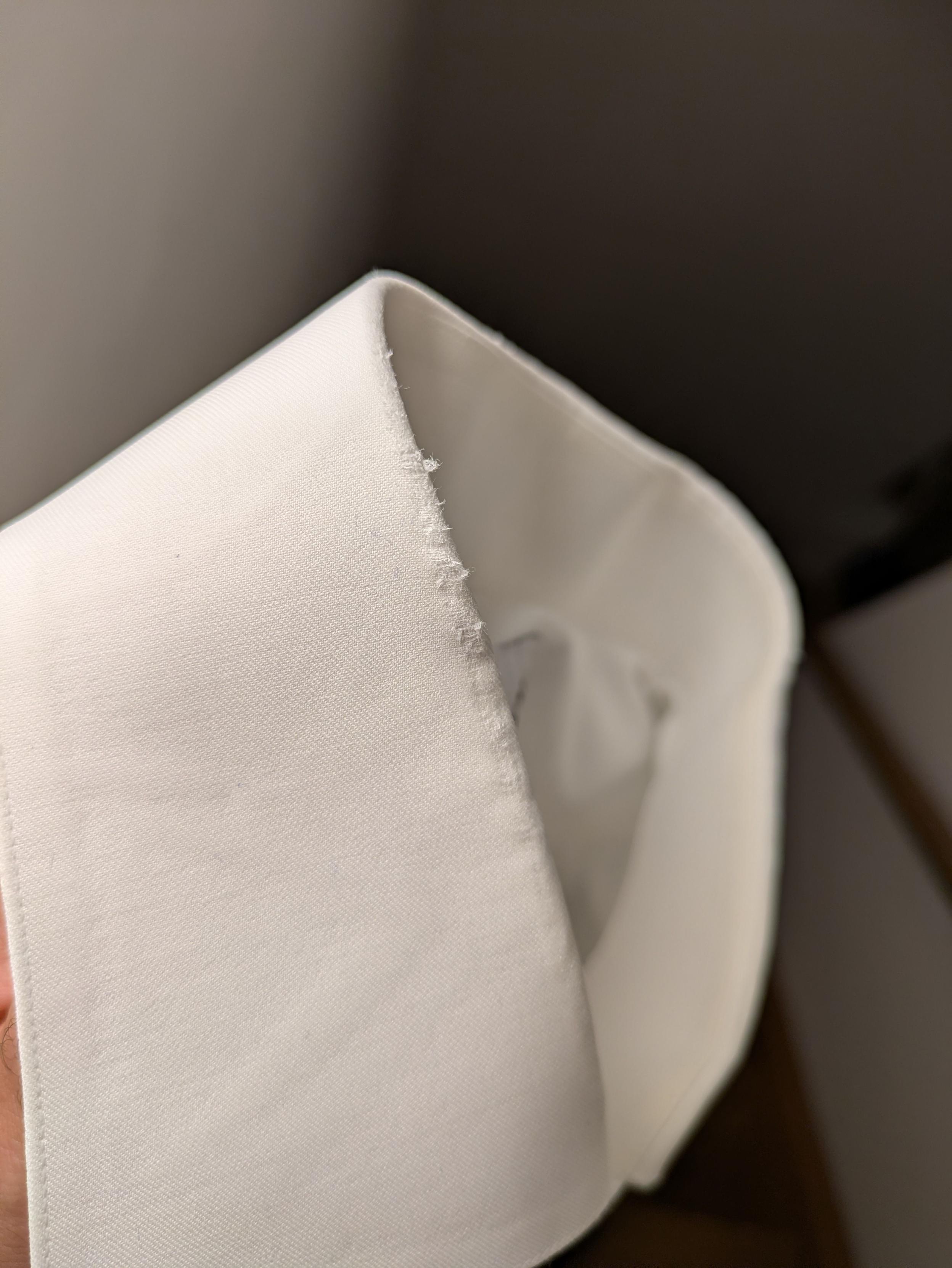 If youre looking for a laundry service in Brussels, do not go with WOSH: These guys trashed my shirt. I gave them a brand new tailored button-up shirt for delicate washing and received it back with dark stains on the collar. Received a credit and gave them a second chance, but the same shirt came back with a damaged collar. After two rounds at WOSH -- never washed anywhere else -- this shirt is now ready for the trash. When I asked for compensation, they claimed it was a manufacturing defect.#Brussels #Belgium #Drycleaning
