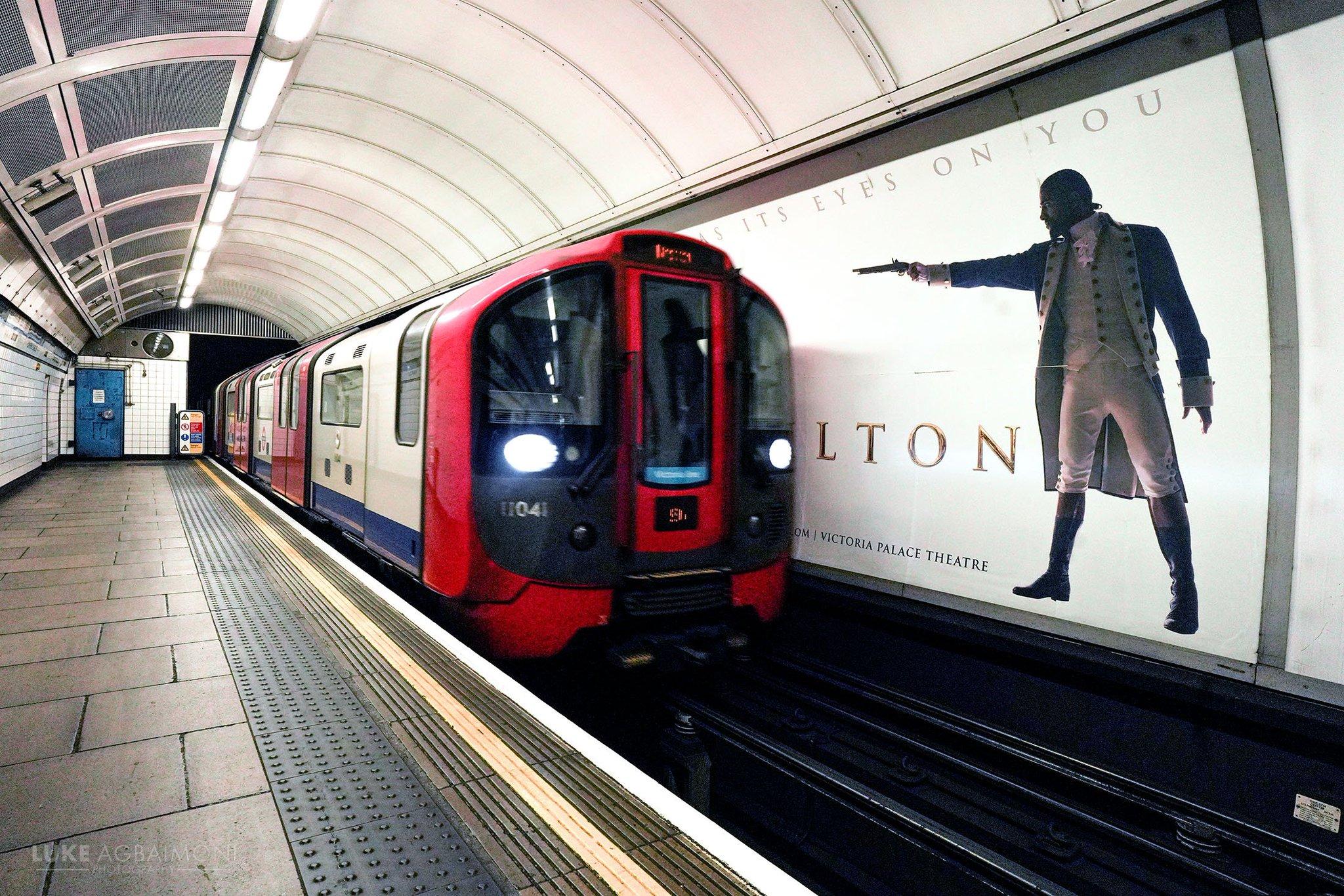 Train and poster