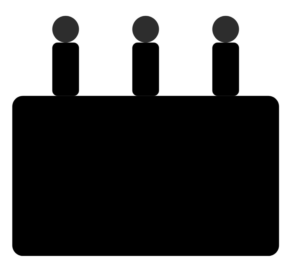 It should be a bunch of geese working in a factory, but it's just like.. a big black rectangle with three smokestacks with circles on top of them for "smoke"