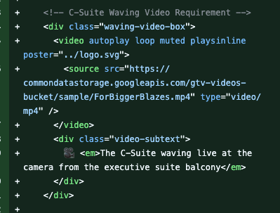 <!-- raw HTML omitted -->     <!-- raw HTML omitted -->       <!-- raw HTML omitted -->         <!-- raw HTML omitted -->       <!-- raw HTML omitted -->       <!-- raw HTML omitted -->         🎥 <!-- raw HTML omitted -->The C-Suite waving live at the camera from the executive suite balcony<!-- raw HTML omitted -->       <!-- raw HTML omitted -->     <!-- raw HTML omitted -->