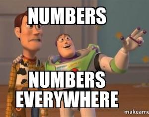 numbers numbers everywhere