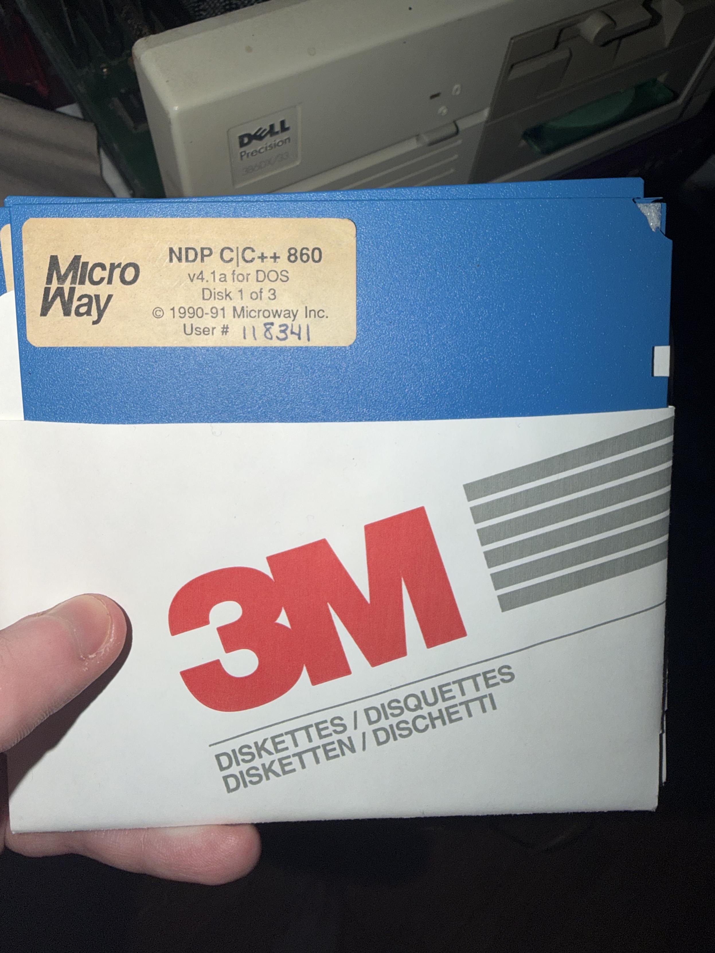 NDP C/C++ 860 4.1A for DOS