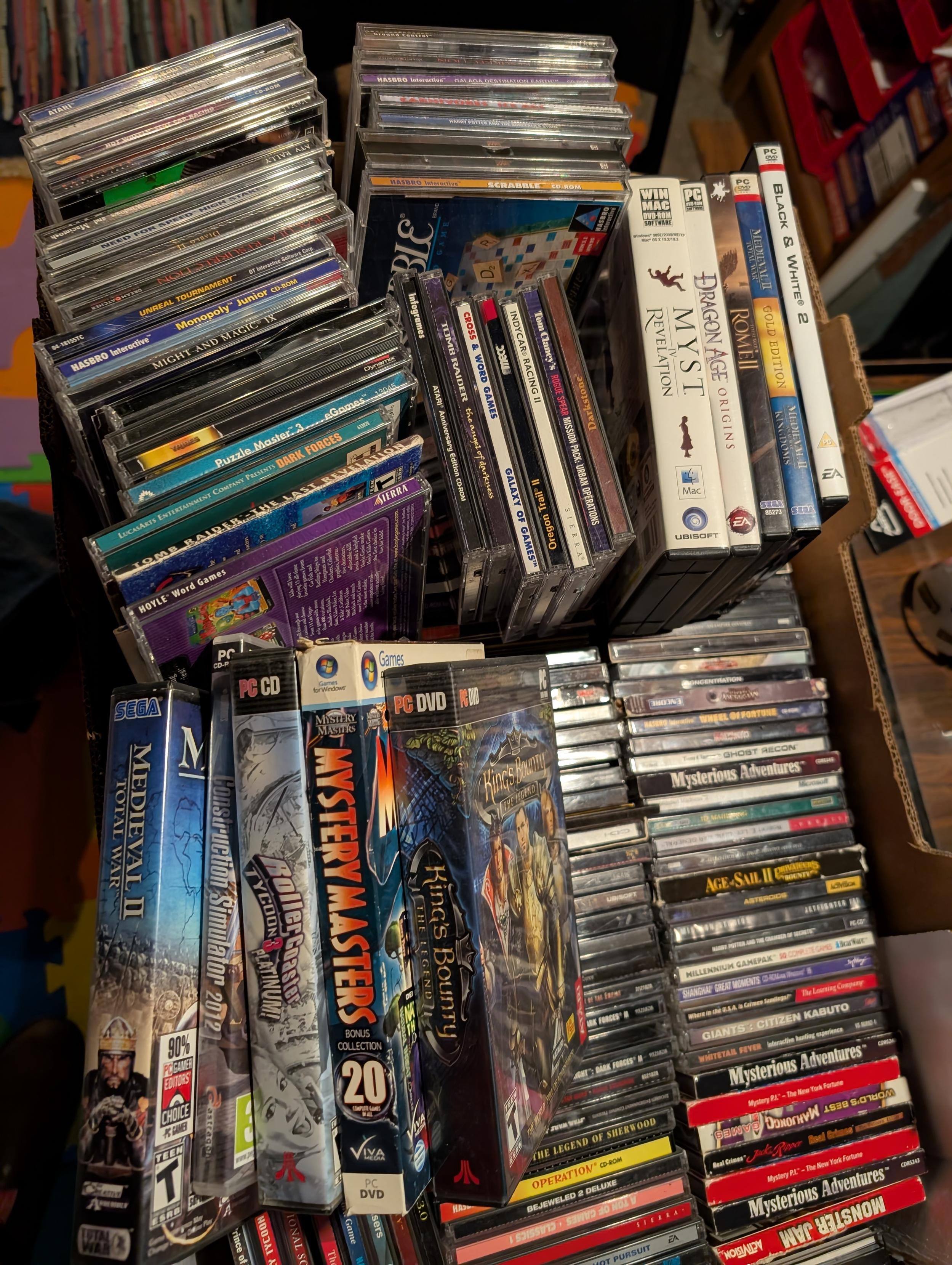 huge collection of PC games in Jewel cases