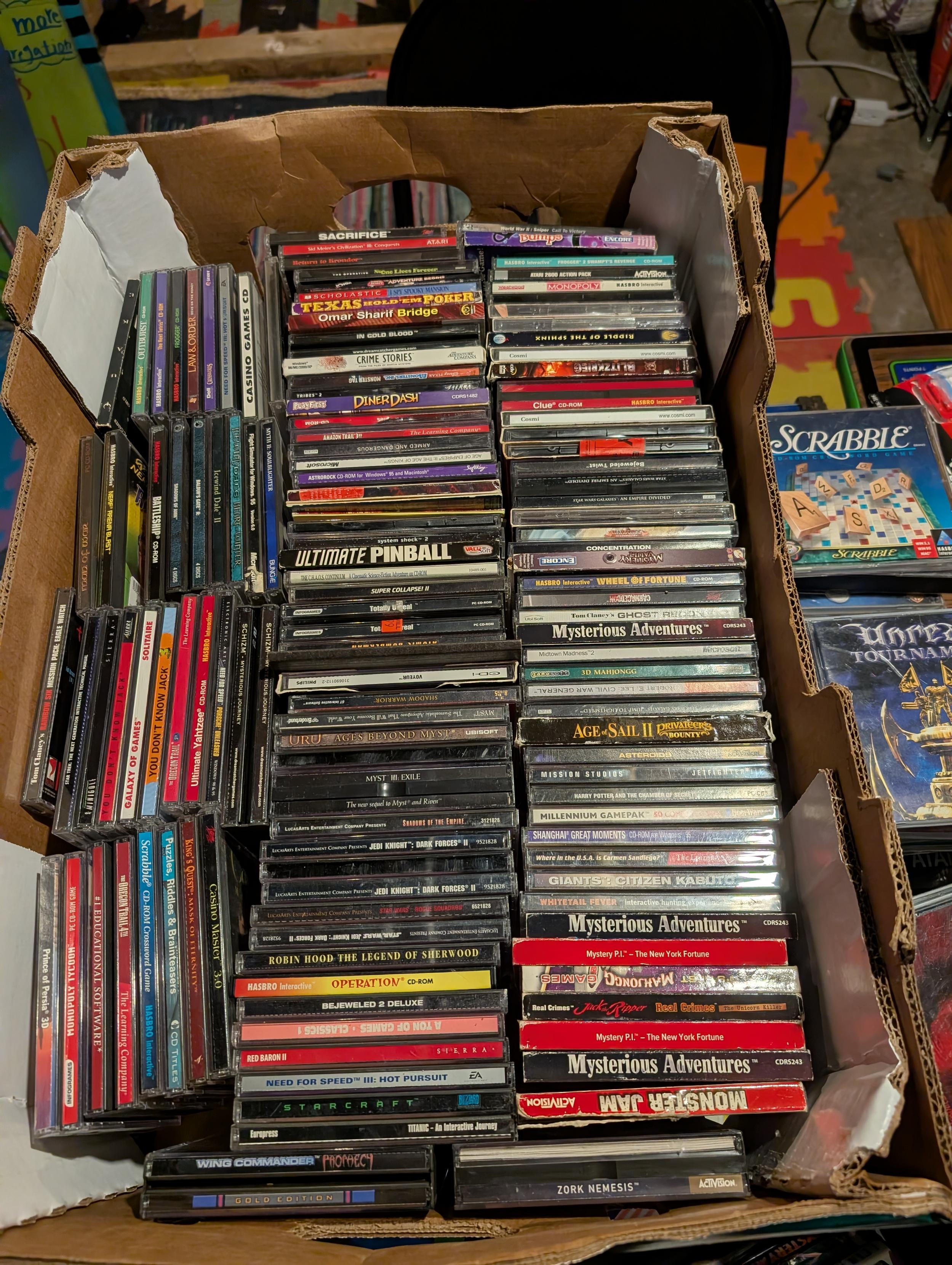 more PC games in jewel cases